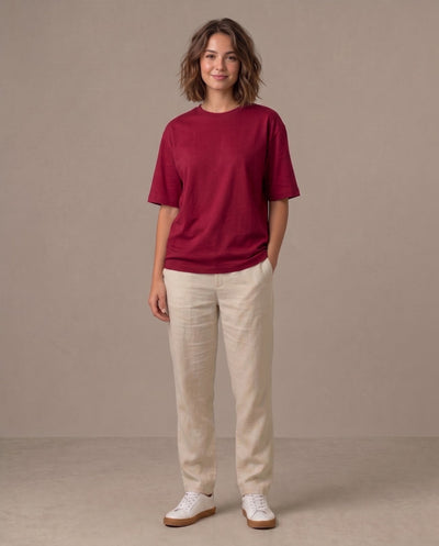 T- SHIRT- OVERSIZED - MAROON