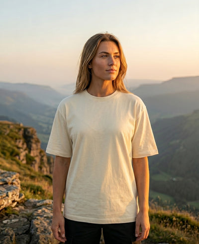 T- SHIRT- OVERSIZED - CREAM