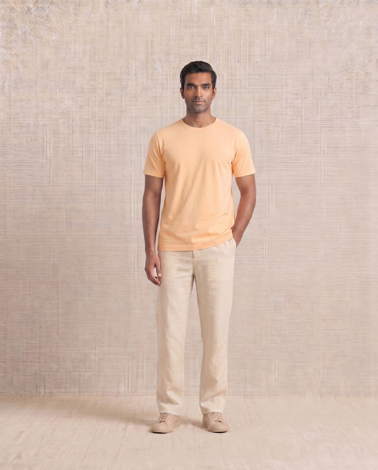 T- SHIRT- REGULAR - LIGHT ORANGE