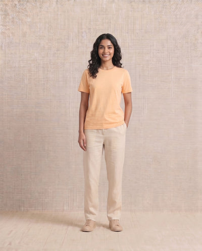 T- SHIRT- REGULAR - LIGHT ORANGE