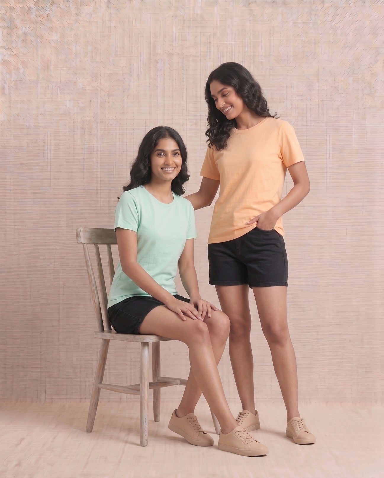 COMBO- REGULAR - LIGHT ORANGE & SEA GREEN