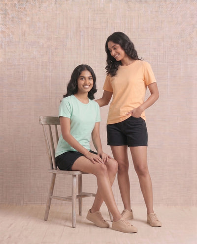 COMBO- REGULAR - LIGHT ORANGE & SEA GREEN