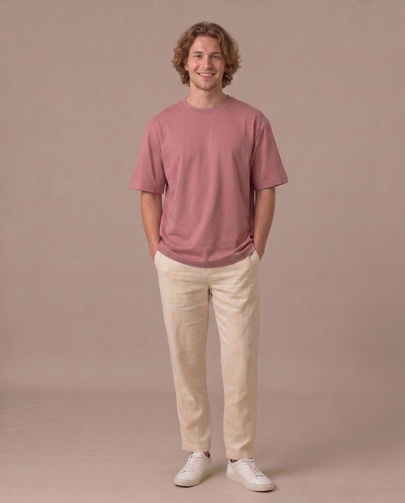 T- SHIRT- OVERSIZED - LIGHT PINK