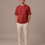 T- SHIRT- OVERSIZED - TERRA COTA