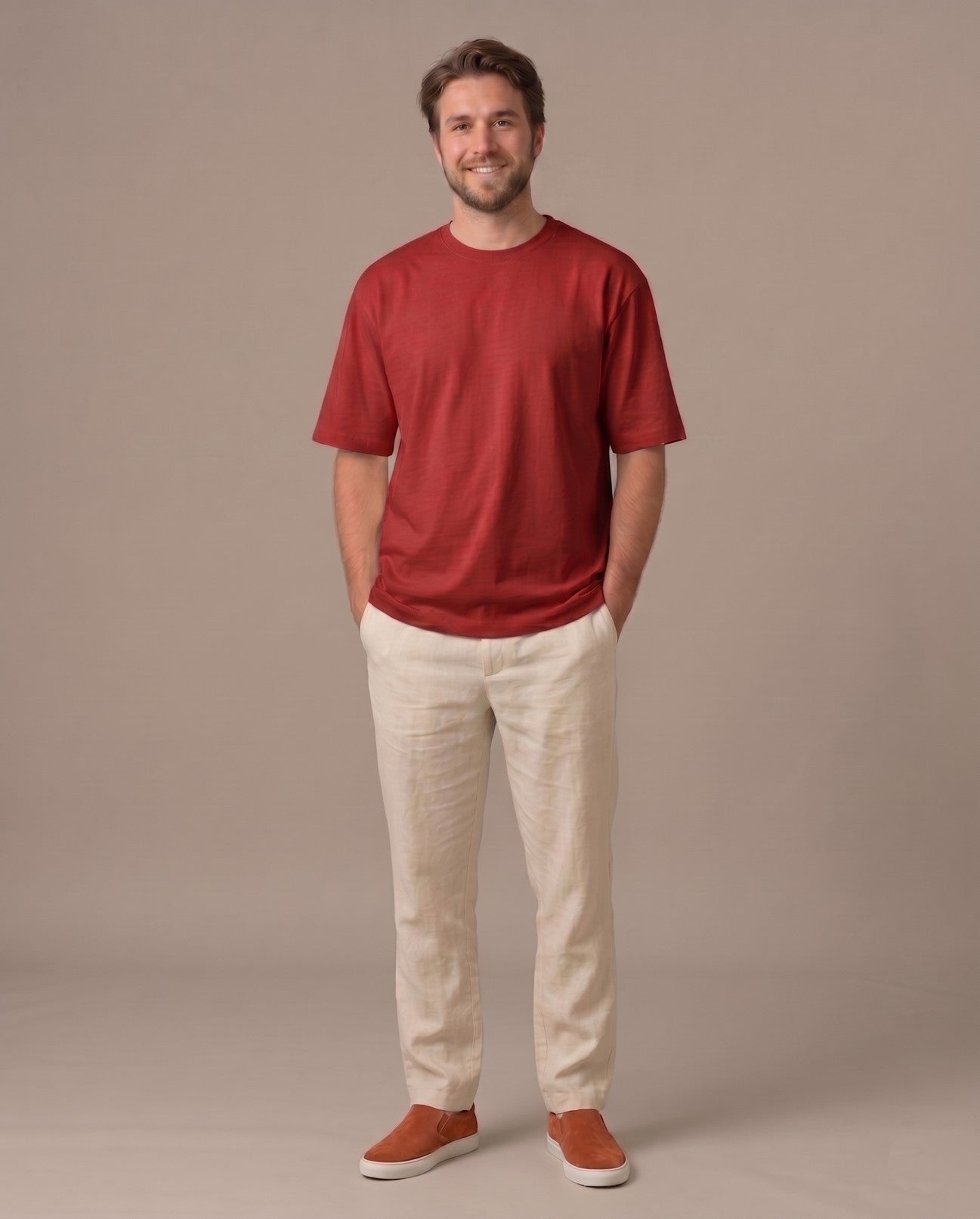 T- SHIRT- OVERSIZED - TERRA COTA