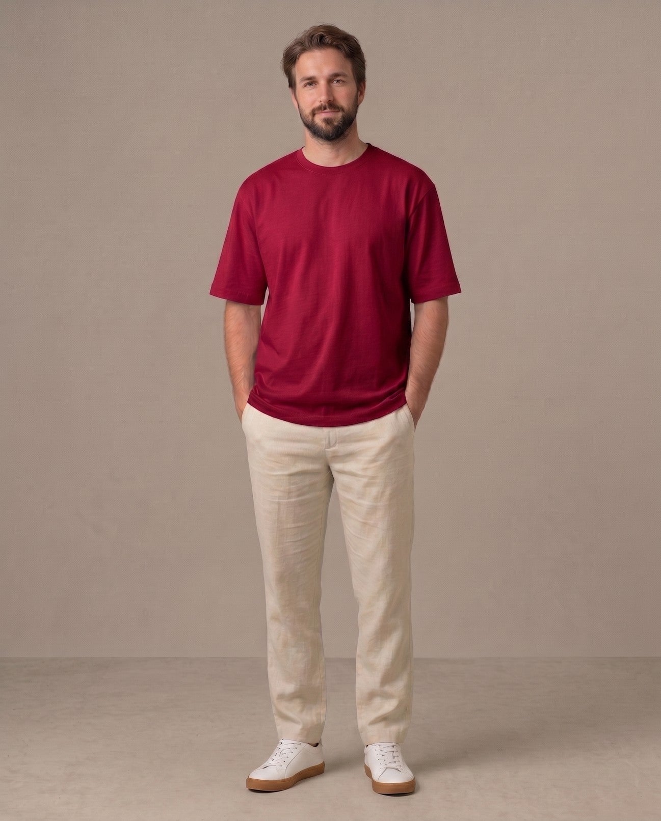 T- SHIRT- OVERSIZED - MAROON