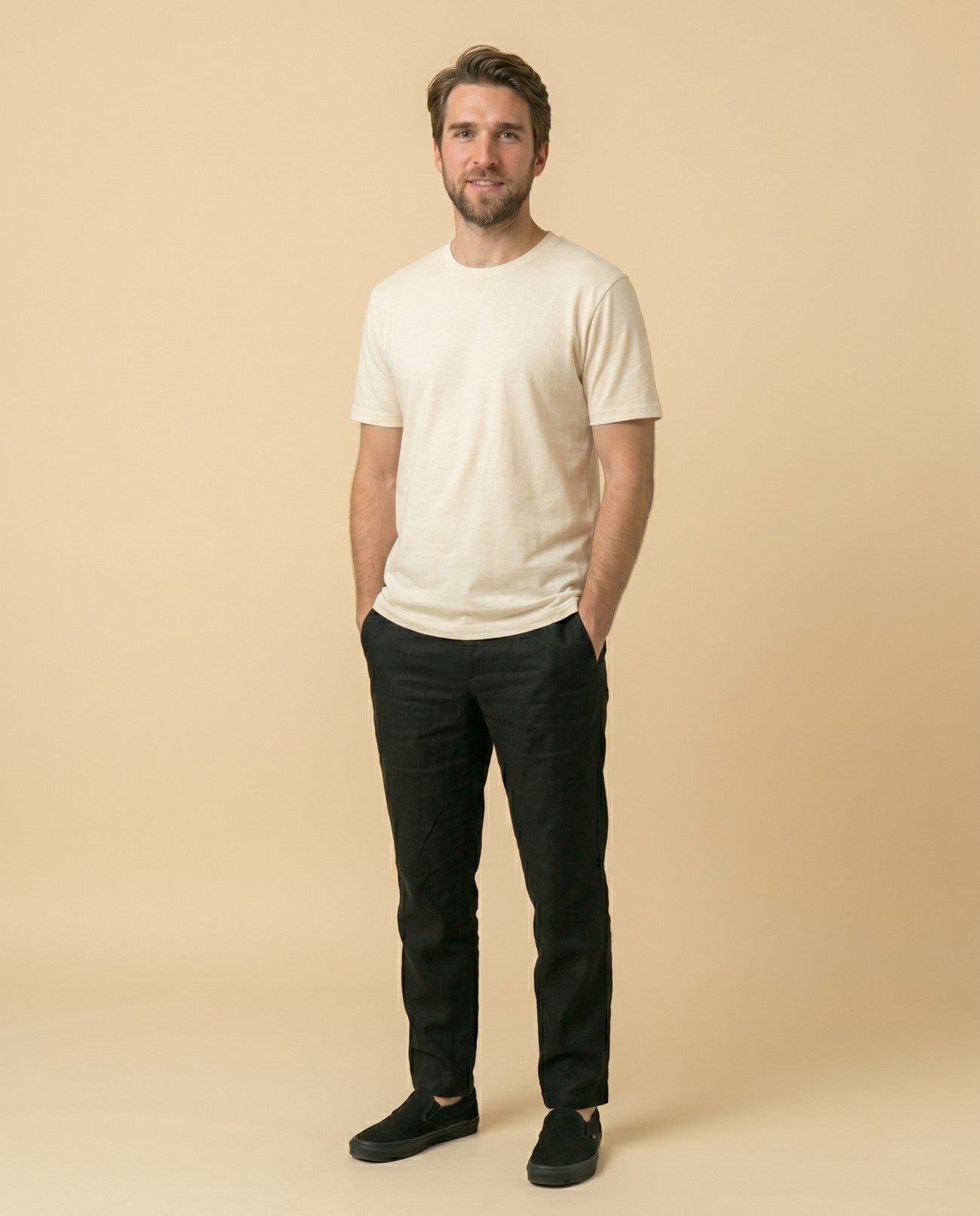 T- SHIRT- REGULAR - CREAM
