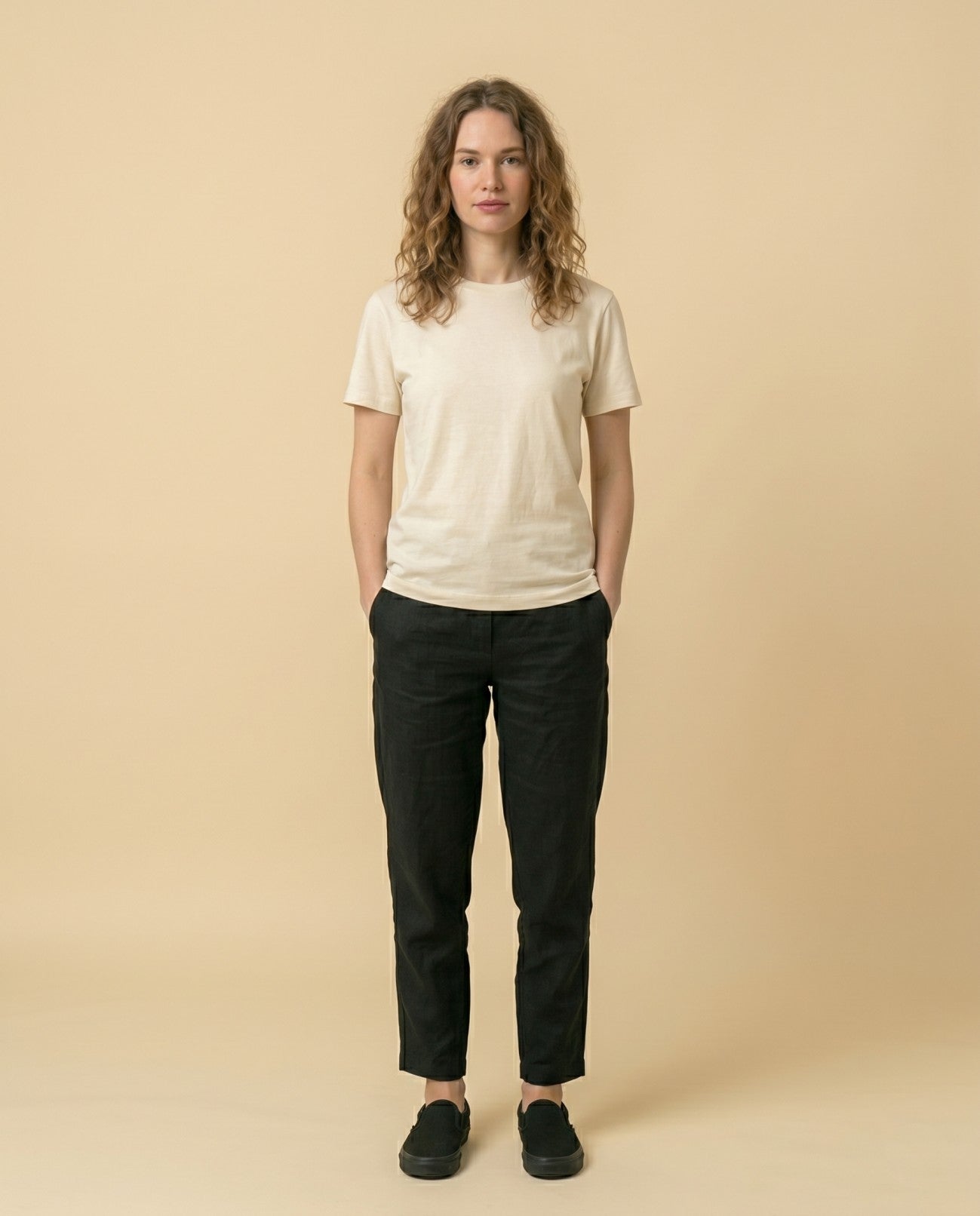 T- SHIRT- REGULAR - CREAM